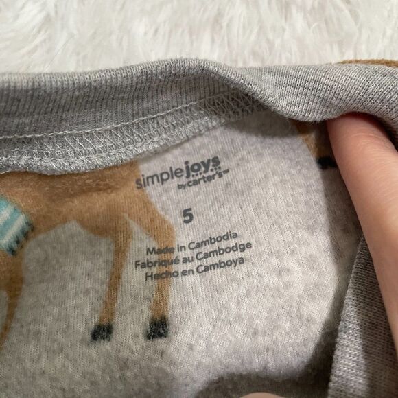 Carter's Reindeer Onesie Size 5 - Picture 8 of 10